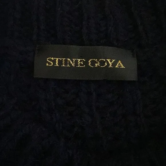 Stine Goya Annemarie Chunky Knit Sleeveless Vest in Navy size XS - Picture 9 of 11